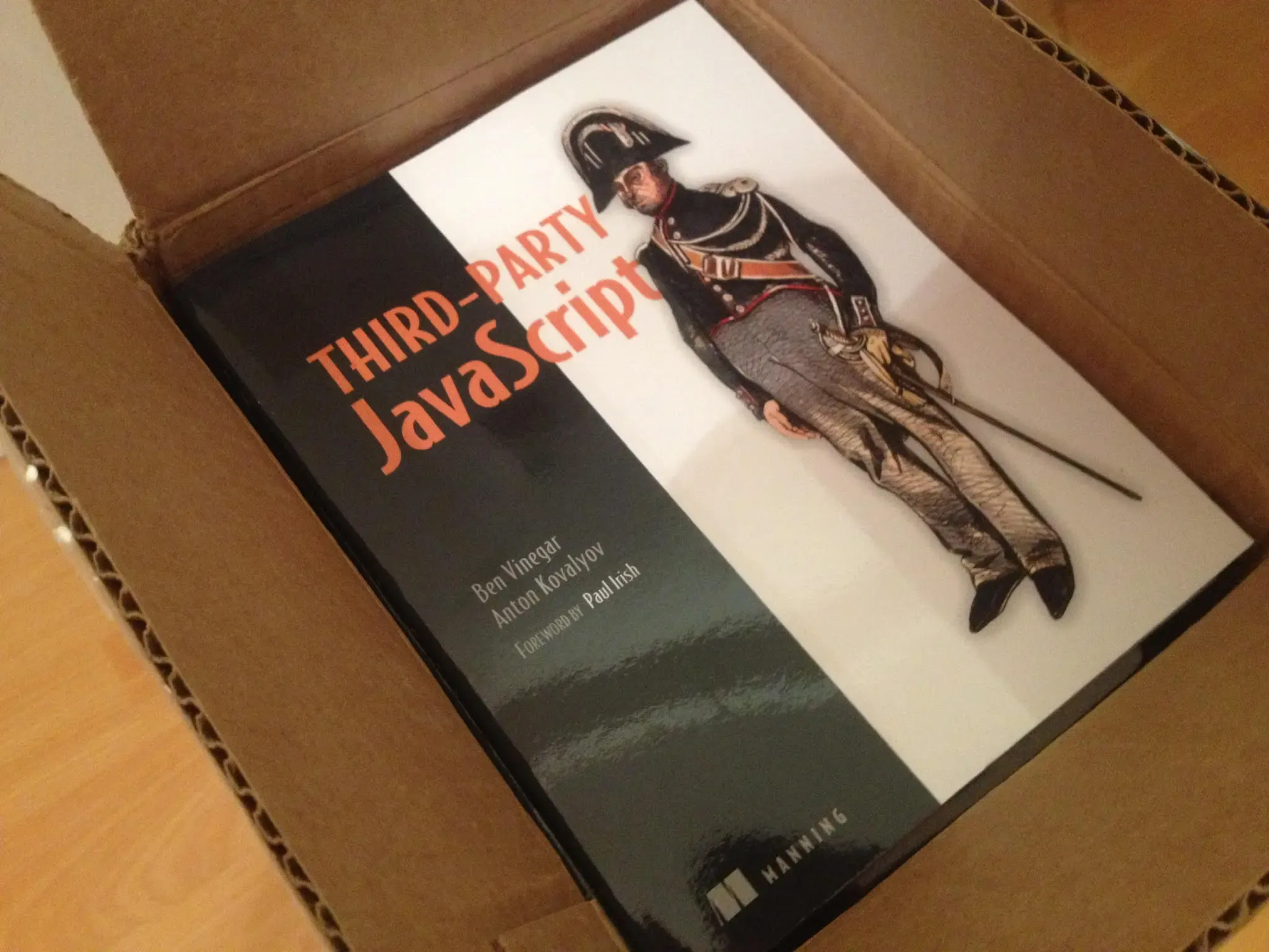 Opening a box of newly minted author copies